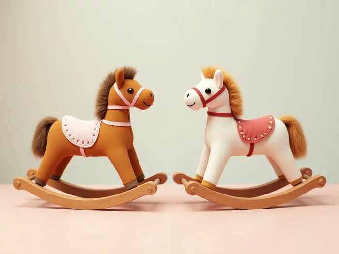 Wood vs Plush Rocking Horses: Which Material is Best for Your Child?